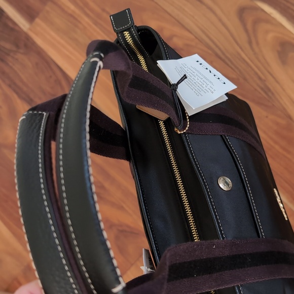 Coach Ellis Pebbled Leather + Nylon Twill New with Box ❤️ - Picture 14 of 15